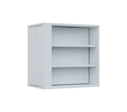 RE VTB - 350 vitrína s bočním výsuvem, 600x600x350, bílá